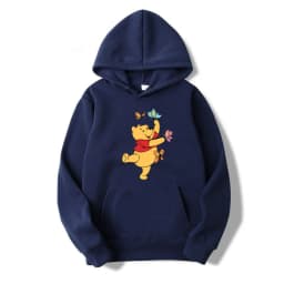 Winnie the Pooh Men Hoodie Japanese Cartoon Anime Women Pullover New Casual Autumn Winter Couple Oversized Sweatshirts