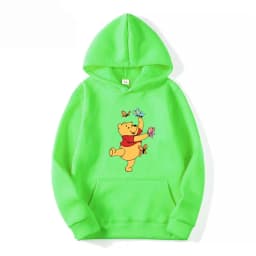 Winnie the Pooh Men Hoodie Japanese Cartoon Anime Women Pullover New Casual Autumn Winter Couple Oversized Sweatshirts