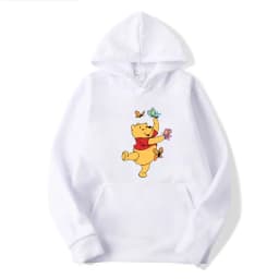 Winnie the Pooh Men Hoodie Japanese Cartoon Anime Women Pullover New Casual Autumn Winter Couple Oversized Sweatshirts
