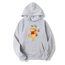 Winnie the Pooh Men Hoodie Japanese Cartoon Anime Women Pullover New Casual Autumn Winter Couple Oversized Sweatshirts