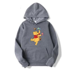 Winnie the Pooh Men Hoodie Japanese Cartoon Anime Women Pullover New Casual Autumn Winter Couple Oversized Sweatshirts