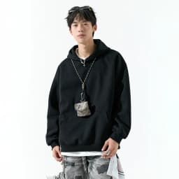 DUKEEN 450G Heavyweight Men's Hoodies 2025 Spring and Autumn Basic Solid Color Sport Hooded Jacket High Quality Men's Clothing