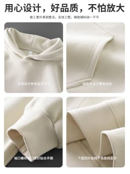 DUKEEN 450G Heavyweight Men's Hoodies 2025 Spring and Autumn Basic Solid Color Sport Hooded Jacket High Quality Men's Clothing