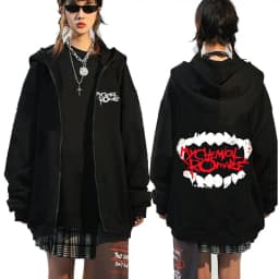 Rock Band My Chemical Romance Mcr Dead Zipper Hoodie Black Parade Punk Emo Zip Up Hoodies Men Fashion Vintage Oversized Pullover