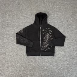 Tiger Embroidery Zipper Hooded Hoodies Jacket Mens Cardigan Streetwear Loose Baggy Sweatshirt Oversized