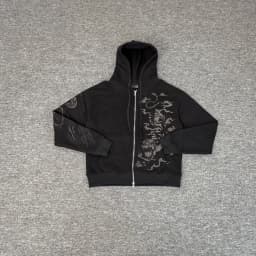 Tiger Embroidery Zipper Hooded Hoodies Jacket Mens Cardigan Streetwear Loose Baggy Sweatshirt Oversized