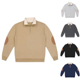 Coral Fleece Turtleneck Mens Sweatshirts Fall And Winter Retro Half Zipper Open Front Large Long Sleeve Top Mens Pullover Hoodie
