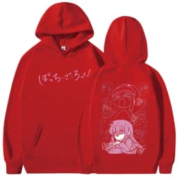 Japanese Manga Bocchi The Rock Hoodies Anime Gotoh Hitori Graphic Sweatshirts Men Women Harajuku Oversized Long Sleeves Pullover