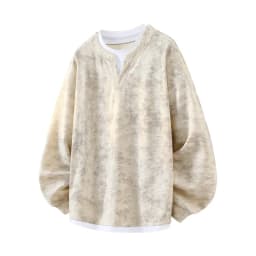 2026 Autumn New Round Neck Fake Two-piece Hoodie Korean Fashion Harajuku Tie Dye Casual Loose Long Sleeved T-shirt Sweatshirt