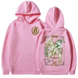 Anime Jojo Bizarre Adventure Hoodies Dio Brando Jotaro Kujo Manga Graphic Sweatshirts Men's Women Long Sleeves Fleece Pullovers