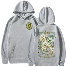 Anime Jojo Bizarre Adventure Hoodies Dio Brando Jotaro Kujo Manga Graphic Sweatshirts Men's Women Long Sleeves Fleece Pullovers
