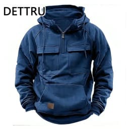 2024 Vintage Men Hoodie Sweatshirt Street Man Clothing Men's Oversized Hooded Pullover Male Retro Harajuku Solid Color Hoody