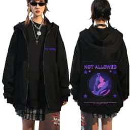 TV Girl Who Really Cares Graphic Print Zipper Hoodie Men Women Fashion Casual Oversized Zip Up Jacket Male Fleece Sweatshirts