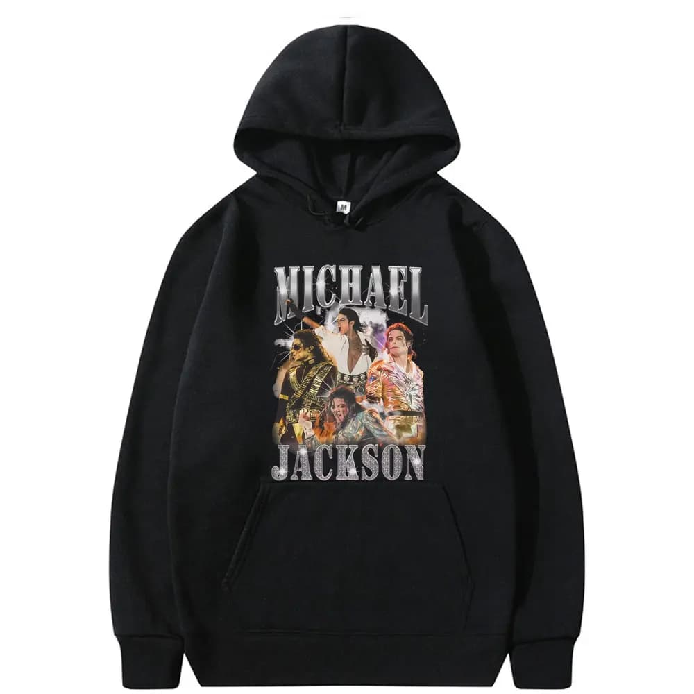 Classic Vintage Michael Jackson Graphic Hoodie Men Women Clothing Fashion Gothic Rock Streetwear Men's Punk Oversized Hoodies