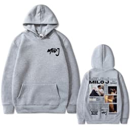 Rapper Milo J 111 Album Graphic Hoodie Men Women Hip Hop Fashion Oversized Hooded Sweatshirt Men's Casual Fleece Cotton Hoodies