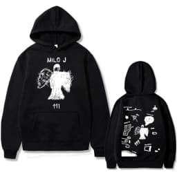 Rapper Milo J 111 Album Graphic Hoodie Men Women Hip Hop Fashion Oversized Hooded Sweatshirt Men's Casual Fleece Cotton Hoodies