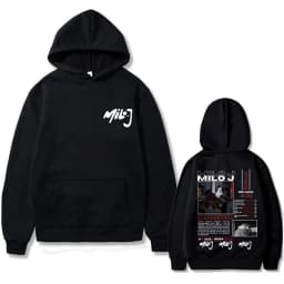 Rapper Milo J 111 Album Graphic Hoodie Men Women Hip Hop Fashion Oversized Hooded Sweatshirt Men's Casual Fleece Cotton Hoodies