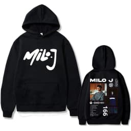 Rapper Milo J 111 Album Graphic Hoodie Men Women Hip Hop Fashion Oversized Hooded Sweatshirt Men's Casual Fleece Cotton Hoodies