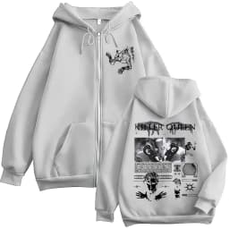 Anime Jojo Bizarre Adventure Killer Queen Zipper Hoodies Men's Women Clothing Fashion Hip Hop Zip Up Long Sleeves Pullovers Coat