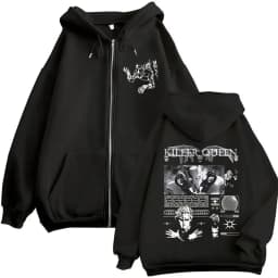 Anime Jojo Bizarre Adventure Killer Queen Zipper Hoodies Men's Women Clothing Fashion Hip Hop Zip Up Long Sleeves Pullovers Coat