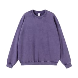ZODF Retro Autumn Men Batik Washed Cotton Sweatshirts Unisex Loose 420gsm Terry O Neck Pullovers Streetwears HY0665