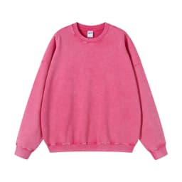 ZODF Retro Autumn Men Batik Washed Cotton Sweatshirts Unisex Loose 420gsm Terry O Neck Pullovers Streetwears HY0665