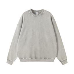 ZODF Retro Autumn Men Batik Washed Cotton Sweatshirts Unisex Loose 420gsm Terry O Neck Pullovers Streetwears HY0665