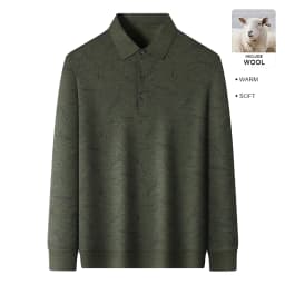 Top Grade Wool+Mulberry Silk Turndown Collar Casual New Brand Fashion Pullover Hoodies Street Velvet Sweatshirts Men's Clothing