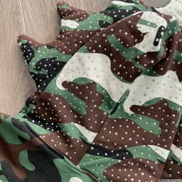 Glo Gang Camouflage Cartoon Embroidered Casual Sweater