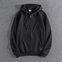 Autumn New American Retro Long Sleeve Hooded Cardigan Hoodies Men's Fashion Pure Cotton Washed Loose Casual Sports Sweatshirts
