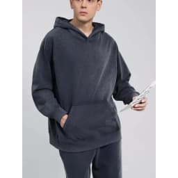 600G Snow Wash Cotton Hoodies Female 2025 Color Pullovers Hip Hop Loose Pullovers Multicolor Comfortable Couple Top