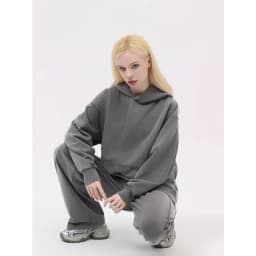 600G Snow Wash Cotton Hoodies Female 2025 Color Pullovers Hip Hop Loose Pullovers Multicolor Comfortable Couple Top