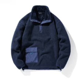 New Men's Sweatshirts Fashion Patchwork Pocket Fleece-lined Warm Pullover Tops Male Polar-fleece Loose Casual Hoodies Coats