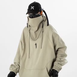 Fashion Hoodies Men Autumn Winter Windbreaker Mask High Collar Sweatshirts Techwear Function Loose Black Hoodie Pullover Black