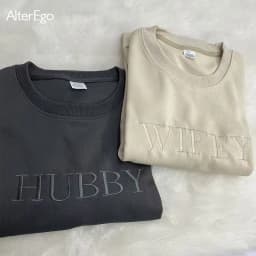 Wifey Hubby Personalized Embroidery Sweatshirt Custom Mr Mrs Pullover Wife Bride Groom Sweatshirts Unisex Sweatshirts Crew Necks