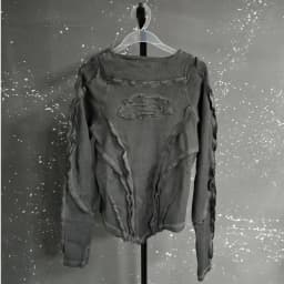 PFNW Fashionable Washed Distressed Slim Fit Top Men's Round Neck Casual Long Sleeved T-shirt 2026 Spring New 28L1595