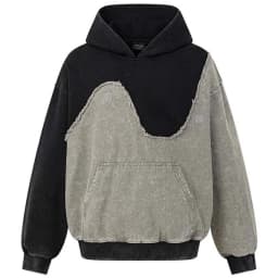 Vintage Patchwork Hoodies Men Streetwear Harajuku Hip Hop Hoodie Unisex Casual Loose Y2K Hoodies Pullover Sweatshirts