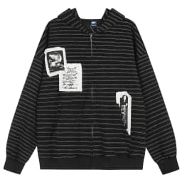 Vintage Oversized Y2K Hoodies Streetwear Harajuku Hip Hop Hoodies Jackets Casual Loose Sweatshirts Jackets