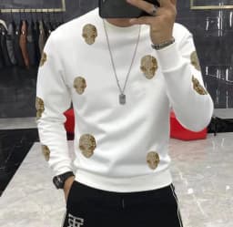 New Casual 100% cotton Rhinestones HOODIE Hip Hop Street wear Sweatshirts Skateboard Men Pullover Hoodies Male