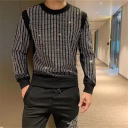 New Casual 100% cotton Rhinestones HOODIE Hip Hop Street wear Sweatshirts Skateboard Men Pullover Hoodies Male