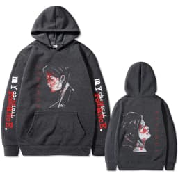 My Chemical Romance Band Hoodie Three Cheers for Sweet Revenge Print Pullover Hoodies Men Women Rock Punk Emo Hooded Sweatshirt