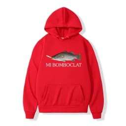 Funny Bomboclat Fish Smoking Meme Hoodies Men Women Clothing Pullovers Fashion Hip Hop Oversized Hooded Sweatshirt Streetwear