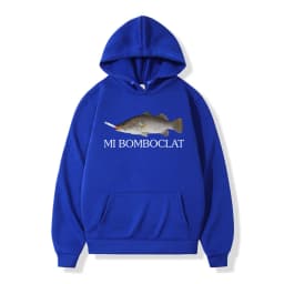 Funny Bomboclat Fish Smoking Meme Hoodies Men Women Clothing Pullovers Fashion Hip Hop Oversized Hooded Sweatshirt Streetwear