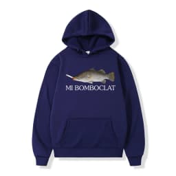 Funny Bomboclat Fish Smoking Meme Hoodies Men Women Clothing Pullovers Fashion Hip Hop Oversized Hooded Sweatshirt Streetwear