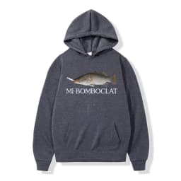 Funny Bomboclat Fish Smoking Meme Hoodies Men Women Clothing Pullovers Fashion Hip Hop Oversized Hooded Sweatshirt Streetwear