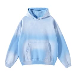 Autumn and Winter Acid Wash Spray Dyeing Baggy Hoodies Distressed Hip Hop Gradient Pullover Unisex Oversize Hooded Sweatshirts