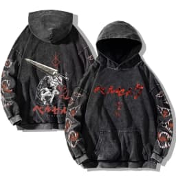 Berserk Anime Clothing Guts Cool Graphic Print Hooded Men Women Oversized Hoodies Cooton Casual Sweatshirt Harajuku Streetwear