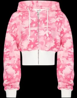 Y2K Retro pink two-piece sportswear hip hop sexy camouflage short hoodie women street clothing new casual sports pants