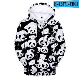 Funny Anime Panda 3D Printing Hoodies Fashion Women Men Autumn Winter Sweatshirt Girls Pullover Jacket Cosplay Costume