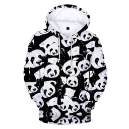 Funny Anime Panda 3D Printing Hoodies Fashion Women Men Autumn Winter Sweatshirt Girls Pullover Jacket Cosplay Costume
